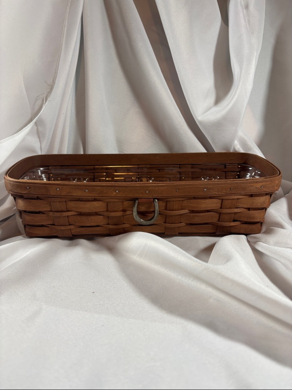 Longaberger Mail& Bill Basket - Rich Brown